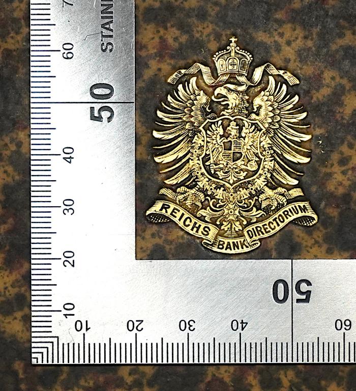 Bg 643-1 : Vom Begriff des Staates. (1878);-, Prägung: Wappen, Name, Berufsangabe/Titel/Branche; 'Reichsbankdirectorium'