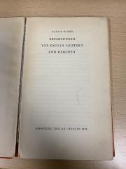 00/8039 : Erzählungen von Engeln, Geistern und Dämonen (1934)