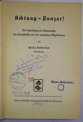 D 06 Gud : Achtung - Panzer! (1943)