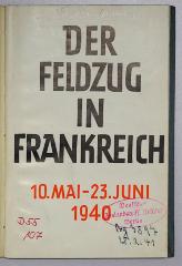 D 55 107 : Der Feldzug in Frankreich 1940 (1940)