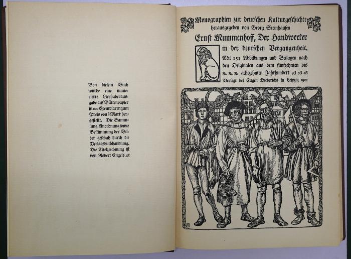 D 03 Mum : Der Handwerker in der deutschen Vergangenheit. (1901)