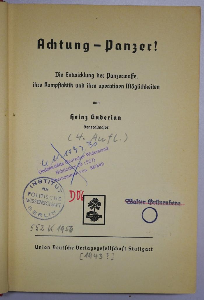 D 06 Gud : Achtung - Panzer! (1943)