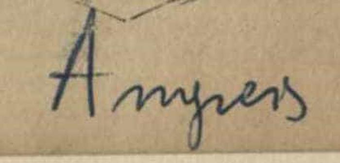 -, Von Hand: Autogramm; 'Angress'