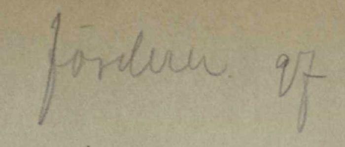 -, Von Hand: Autogramm; 'Förderer 97'
