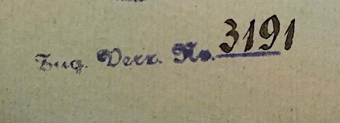 D 07 198 : Bayern im Reich (1923);- (Deutsches Reich. Reichsministerium für Ernährung und Landwirtschaft), Stempel: Berufsangabe/Titel/Branche; 'Zug. Verzt. Nr. 31'. 