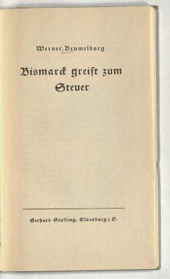 Z-1915 : Bismarck greift zum Steuer (1932)
