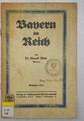 D 07 198 : Bayern im Reich (1923)