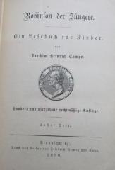 III 8496 aad 1.2.: Robinson der Jüngere : Ein Lesebuch für Kinder (1890)