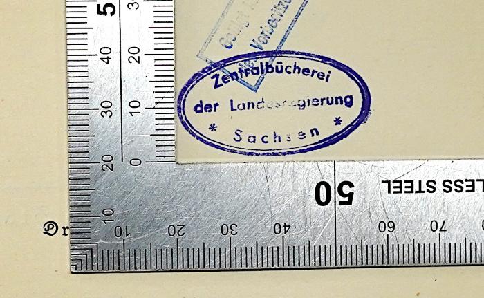 D 072 Red : Der Grenzlandraum Schlesien (1939);-, Stempel: Berufsangabe/Titel/Branche; 'Zentralbücherei der Landesregierung Sachsen'