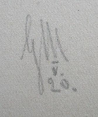 III 48162 c: Epigramme und Sprüche (1920);- (M., G.), Von Hand: Initiale, Nummer, Datum; 'GM
V.
20.'. 