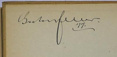 G 252 Fri-1;G 252 Fri-2,1 und 2,2 ; ;: Das Zeitalter des Imperialismus. 1884 - 1914 (1919);- (Feller, Gaston), Von Hand: Name, Datum; 'Gaston Feller, 1919.'. 