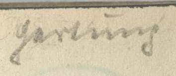 -, Von Hand: Autogramm; 'Gartung'