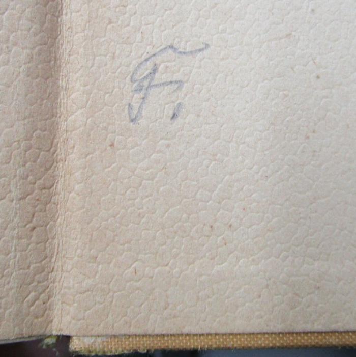 III 60580 hc: Buchholzens in Italien : Reise-Abenteuer von Wilhelmine Buchholz (1939);- (unbekannt), Von Hand: ; 'F.'. 