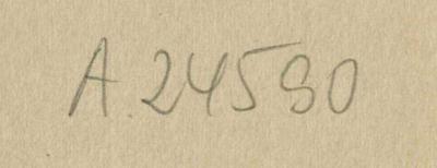 - (Zentralstelle für Wissenschaftliche Altbestände), Von Hand: Nummer; 'A 24590'. 