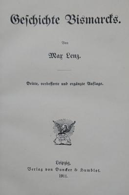 I 10511 c: Geschichte Bismarcks (1911)