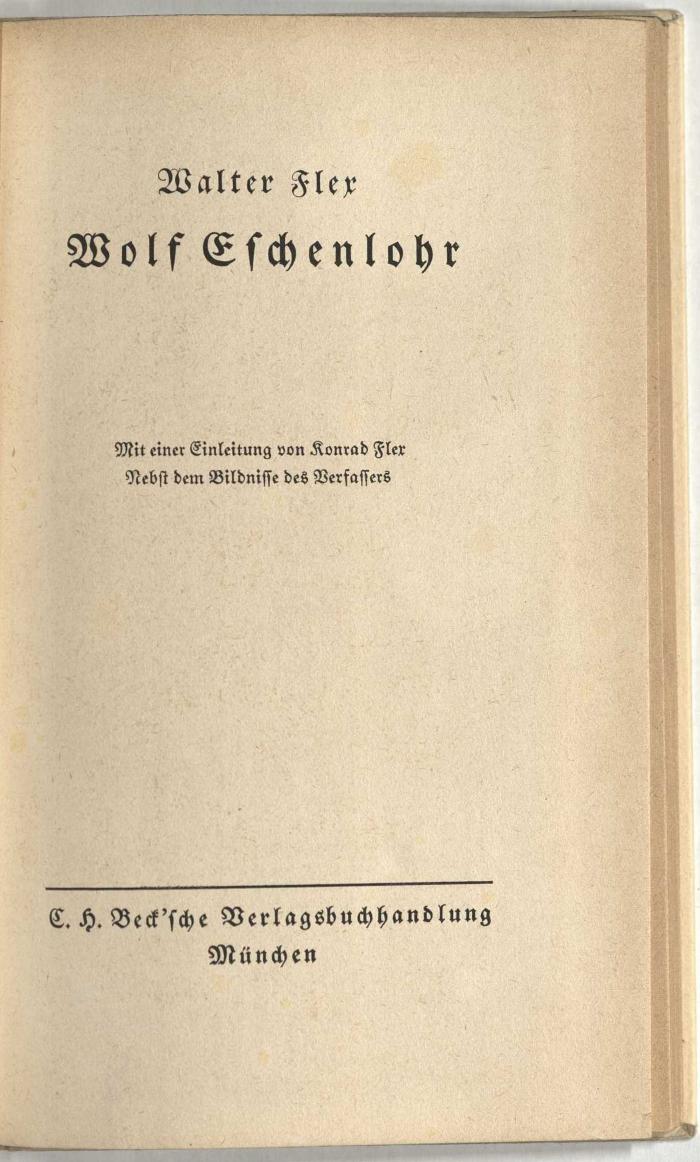 Z-2004 : Wolf Eschenlohr (1919)