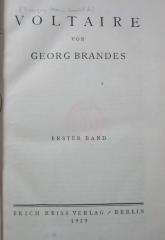III 91843 1-2: Voltaire (1923)