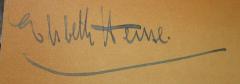 - (Heine, Elsbeth), Von Hand: Autogramm, Name; 'Elsbeth Heine.'. 
