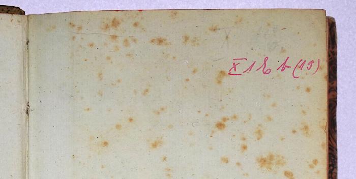 Ig 606 : Ueber die agrarische Gesetzgebung in Preußen (1837);-, Von Hand: Signatur; 'X 1 [E] b(19)';-, Radiert / Rasiert: Signatur; 'X [...]'