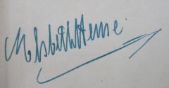- (Heine, Elsbeth), Von Hand: Autogramm, Name; 'Elsbeth Heine'. 