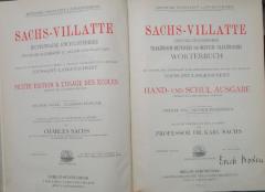 Sa 438 x 1909 2: Enzyklopädisches Französisch-Deutsches und Deutsch-Französisches Wörterbuch. Zweiter Teil: Deutsch-Französisch (1909)