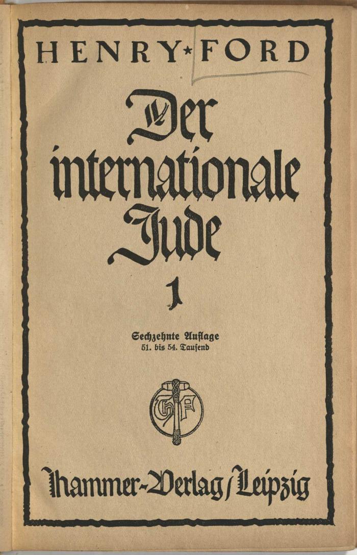 Z-2159 : Der internationale Jude 1 (o.J.)