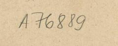 - (Zentralstelle für Wissenschaftliche Altbestände), Von Hand: Nummer; 'A 76889'. 