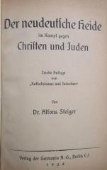 Ug 1095: Der neudeutsche Heide im Kampf gegen Christen und Juden (1924)