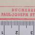 -, Stempel: Exlibris; 'BÜCHEREI DR. PAUL-JOSEPH STUERMER
'