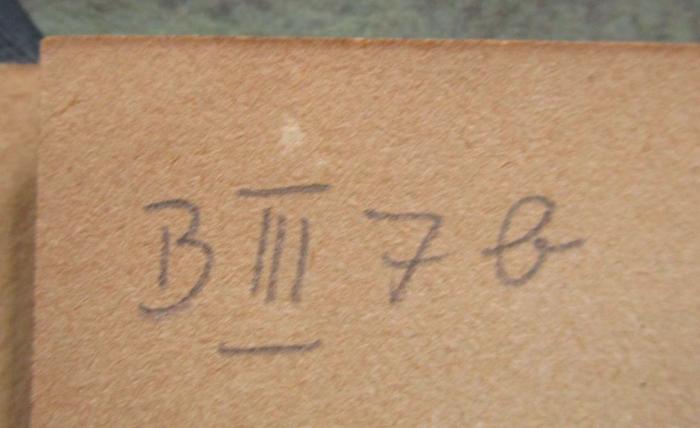 Ug 1095: Der neudeutsche Heide im Kampf gegen Christen und Juden (1924);- (unbekannt), Von Hand: Signatur; 'B III 7 b'. 