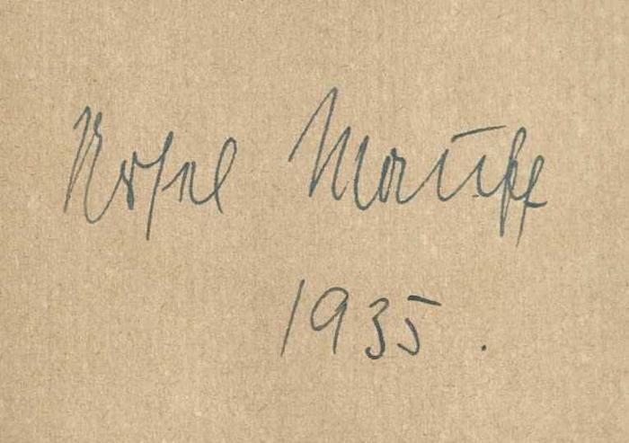 -, Von Hand: Autogramm; 'Ursel Mauff 1935'