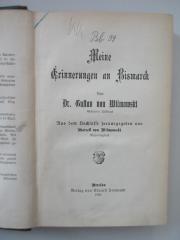 Od 3088 (ausgesondert) : Meine Erinnerungen an Bismarck.  (1900)
