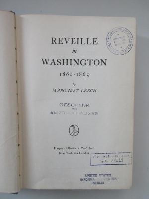 Oe 7114 (ausgesondert) : Reveille in Washington, 1860 - 1865 (1941)