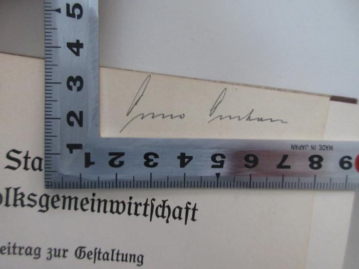 -, Von Hand: Name; '[Onno Oncken]'