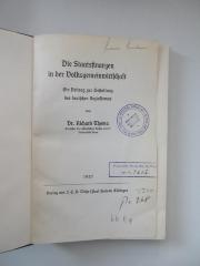Pe 3330 : Die Staatsfinanzen in der Volksgemeinwirtschaft (1937)