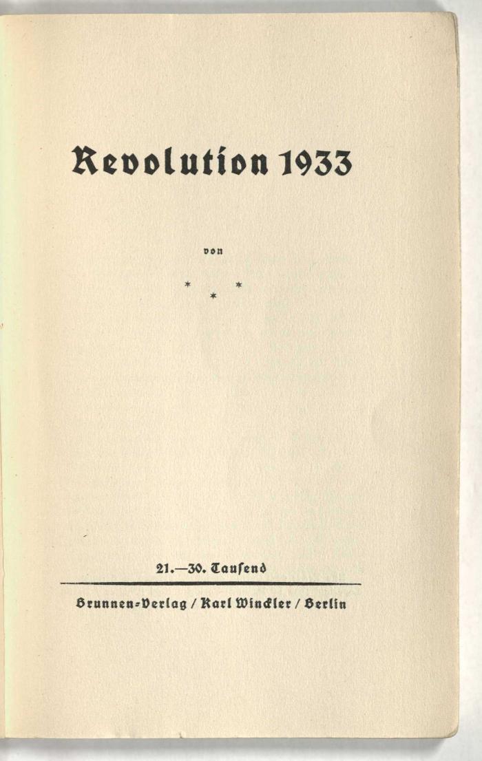 Z-2712 : Revolution 1933 (1930)