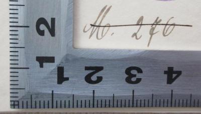 - (Badische Staatskanzlei;Badische Staatskanzlei Bücherei), Von Hand: Signatur; 'Me 276'. 