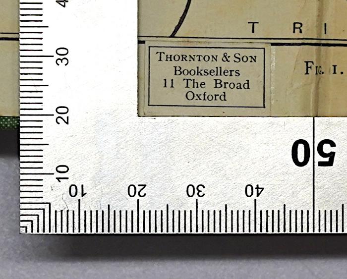 G 411 Mui : A Brief History Of Our Own Times (1935);-, Etikett: Buchhändler; 'Thornton & Son Booksellers 11 The Broad Oxford'