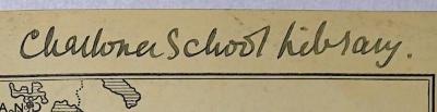 G 411 Mui : A Brief History Of Our Own Times (1935);- (Richard Challoner School), Von Hand: Name, Berufsangabe/Titel/Branche; '[Challoner] School Library'. 