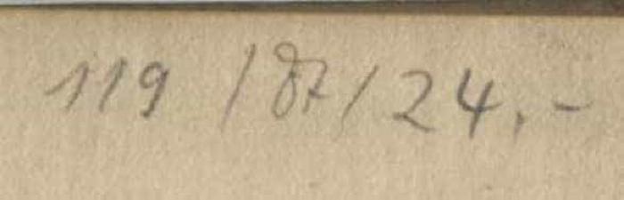 -, Von Hand: Notiz; '119/87/24.-
'