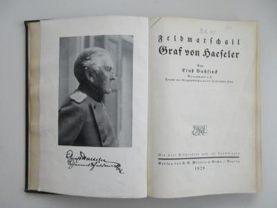 Od 3809 (ausgesondert) : Feldmarschall Graf von Haeseler (1929)