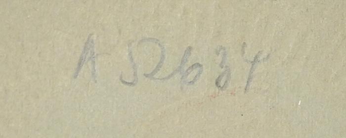 G 431 124(2) : Der Tag des Gerichts (1920);-, Von Hand: Nummer, Signatur; 'A 52634'