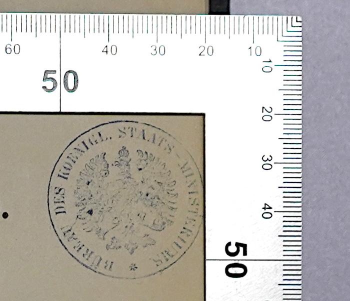 R 23 Lab-4<4> : Das Staatsrecht des Deutschen Reiches. 4 (1901);-, Stempel: Berufsangabe/Titel/Branche, Name, Wappen; 'Bibliothek des Königl. Staats-Ministeriums'