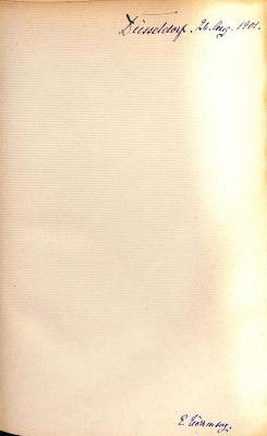 - (Nörrenberg, Elsa), Von Hand: Autogramm; 'Düsseldorf, 24. Aug. 1901.
E. Nörrenberg'. 