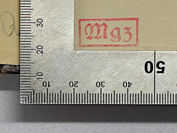 R 42 Woer-Erg. 3 : Wörterbuch des Deutschen Verwaltungsrechts. 3. Erg.- Band (1897);-, Stempel: Signatur; 'Mgz'