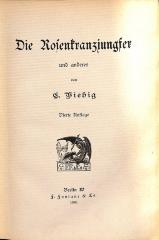 DLIT7586 : <> Rosenkranzjungfer und anderes (1901)