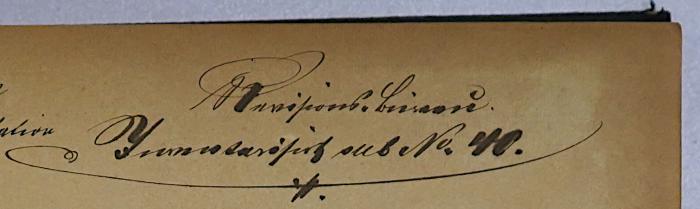 R 41 117-1882-88,1 : Bericht über die Gemeinde-Verwaltung der Stadt Berlin in den Jahren 1882 bis 1888. Erster Teil (1910);-, Von Hand: Berufsangabe/Titel/Branche, Nummer; '[…e…tions.] [Bauamt?] Inventarisiert […] No. 40.'