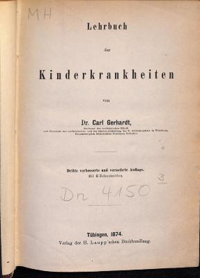 medb820.g368 : Lehrbuch der Kinderkrankheiten (1874)