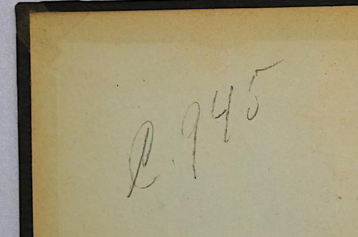 T 21 Kann : Immanuel Kant's Metaphysik der Sitten (1870);-, Von Hand: Signatur; '[P?] 945'