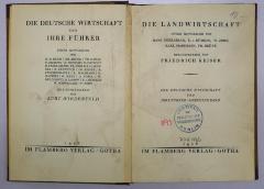 W 93 Kei : Die Landwirtschaft (1928)